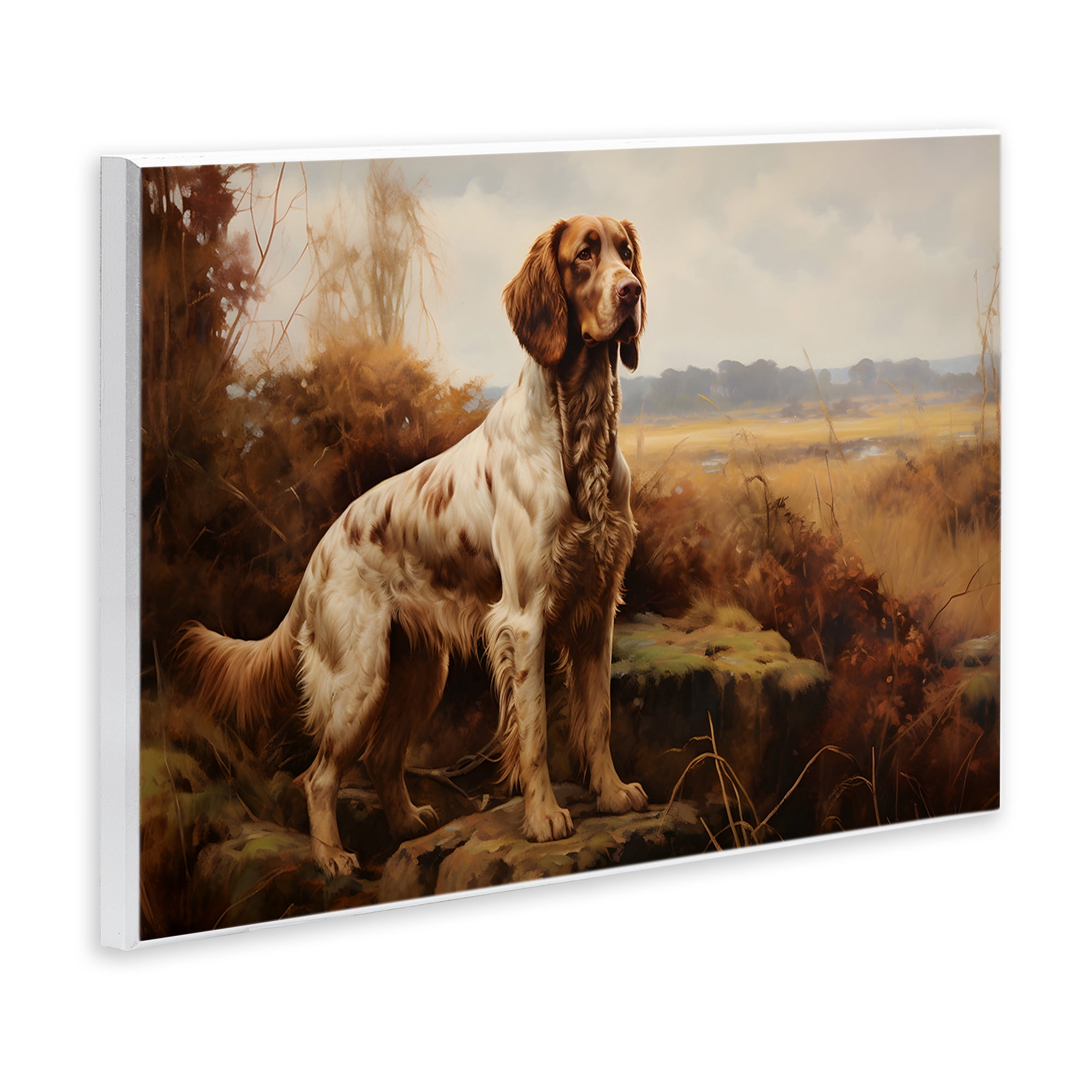 Stupell Industries On The Hunt Scenery Landscape Painting Unframed Art Print Wall Art, 15 x 10