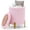 Pink, variant on Round Storage Ottoman Foot Rest Stool with Tray Velvet Sherpa Folding Storage Ottoman,Boucle Foot Rest for Living Room, Bedroom, Dorm