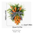 thumbnail image 3 of LEFTHIGH Home 19.6 Inch Easter Carrot Bows Wreath - Spring Door Hanger Decoration for Front Door, Wall, Scene Arrangement, Holiday Display Home Essentials, 3 of 7