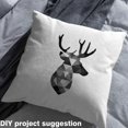 thumbnail image 2 of Homewish Deer Silhouette Fabric by the Yard 1 Yard,Wild Animal Home Decor Fabric by the Yard,White Gray Black Sewing Fabric For Boys Girls,Breathable Home Decor, 2 of 6