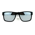 thumbnail image 2 of Kush Mirrored Rectangular Plastic Sport Sunglasses Grey, 2 of 4
