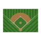 thumbnail image 2 of Alfombra de béisbol Carpet Osimiccp para dormitorio de niños, 180 x 270 cm, 2 of 6