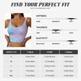 thumbnail image 4 of Rateoe Fantasy Gradient Print Womens' Sports Bras Scoop Neck Sports Vest- Padded U Back Seamless High Impact Support, 4 of 7