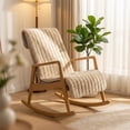 thumbnail image 4 of Dual Function Seat & Back Chair Cushion Soft Fluffy Long Pile Polyester Washable Warm Home Office Desk Chair Blanket Cover, 4 of 6