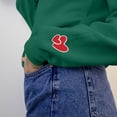 thumbnail image 6 of Mama Sweatshirts for Women Heart Long Sleeve crew neck oversized Shirts Pullover Mothers Day Tops (M, Army Green), 6 of 7