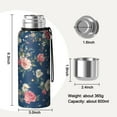thumbnail image 7 of 20 Oz Pioneer Flower Coffee Tumbler Double Wall Insulated Stainless Steel Water Bottle | Metal Reusable Thermoses Flask with Cup Cap | Leak & Sweat Proof with Anti-Dust Lid, 7 of 7
