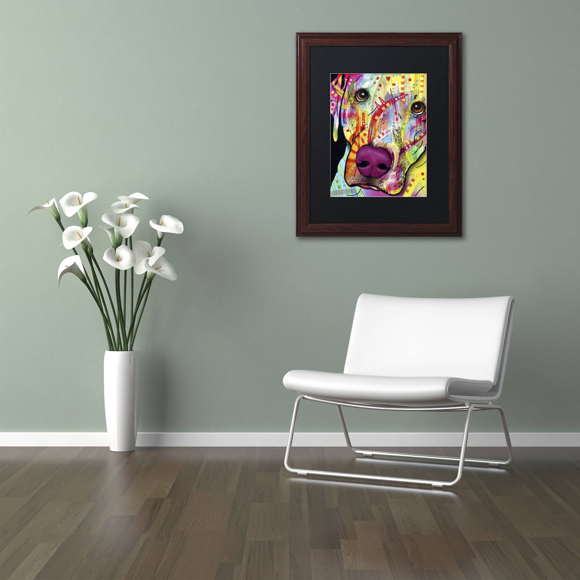 Trademark Fine Art 'Close Up Lab' Canvas Art by Dean Russo, Black Matte, Wood Frame