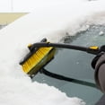 thumbnail image 3 of Rain-X 50" Extendable Crossover Snow Broom and Ice Scraper for Cars, Trucks, and RVs, Black and Yellow, 1 Pack, 1220141051X, 3 of 9