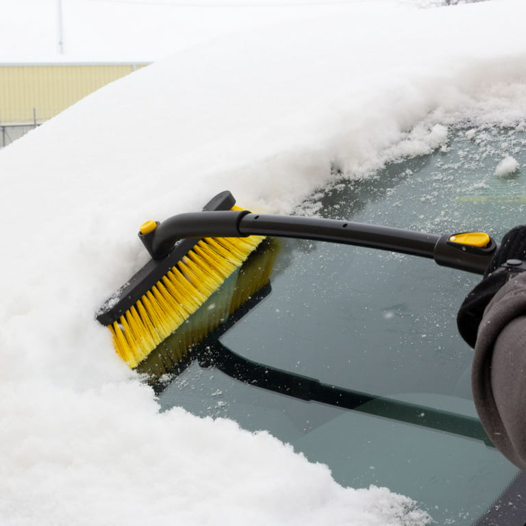 Rain-X 50 Extendable Crossover Snow Broom & Ice Scraper, Black & Yellow, 1pk, 1220141051x