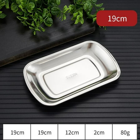 

Stainless Steel BBQ Dumpling Dish Commercial Snack Dish