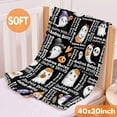 thumbnail image 4 of Personlized Ghosts Halloween Blanket Gifts for Girls Women Kids Fleece Lightweight Throws Blanket Spooky for Boys Soft Flannel Blankets Decorations-50 x60, 4 of 6