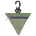 thumbnail image 1 of Portable Coin Purse Oxford Cloth Outdoor Triangular Money Key Storage Waist Bag with BuckleGreen, 1 of 5