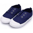 thumbnail image 3 of Rush Boy 's and Girl 's Canvas Light Weight Slip-On Sneakers Running Shoe ---- Blue （Size 22） S1617, 3 of 4