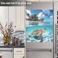 thumbnail image 3 of Sea ??turtle Island Dishwasher Magnet Cover Reuseable Refrigerator Magnet Cover Decal Kitchen Fridge Microwave Stickers Hoilday Party Decor 23 x 26 inch, 3 of 5