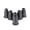 Black, variant on CEORPER 6Pcs/lot Durable Electric Guitar String Ferrules Mounting Through Body Ferrules