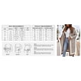 thumbnail image 4 of sicmoss Women's Black Color Block Vertical Striped Hooded Cardigan Open Front Oversized Long with Pockets, 4 of 4