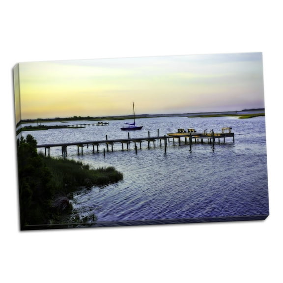 Gango Home Decor Taylor Bay by Alan Hausenflock (Ready to Hang); One 36x24in Hand-Stretched Canvas