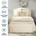 LEGAHOME Twin Bed Frame, Modern Wood Twin Platform Bed, Single Platform ...