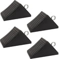 thumbnail image 1 of AFA Tooling - Heavy Duty Rubber Wheel Chocks w/Eyebolt Tie Off Handles - RV Wheel Chock for Front & Back Tires - Quick Grip Ribbe, 1 of 6