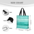 thumbnail image 4 of Vsdgher Teal Turquoise print Tote Bag for Women Shoulder Bag with Zipper Large Shoulder Bag Handle Handbag Portable Washable for Travel, Work, 4 of 8