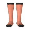 thumbnail image 1 of Balery Orange Gingham Calcetines novedosos Calcetines deportivos Calcetines hasta la rodilla Calcetines de algodón Calcetines originales y geniales, 1 of 6