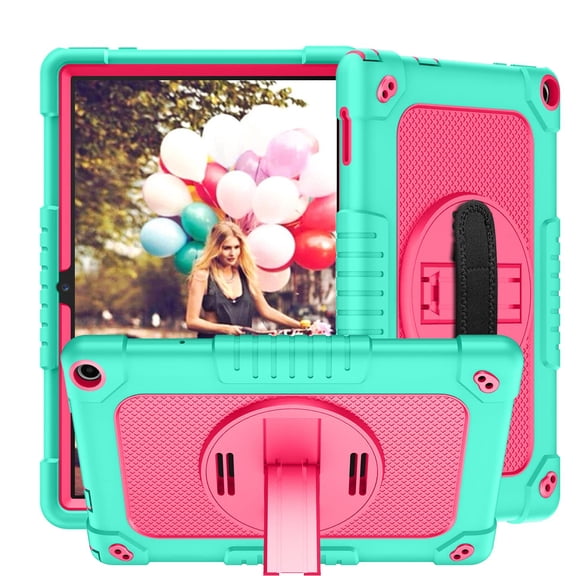 Kebiory for Walmart ONN Gen 3 Model 10.1 Inch Tablet Case (Navy/Green)