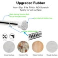 thumbnail image 5 of Room Divider Spring Tension Curtain Rod 28 to 43 inches,Adjustable Shower Curtain Rods,No Drilling,Closet Telescopic Rods,Expandable Balcony Tension Pole,Silver, 5 of 8