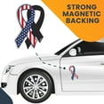 thumbnail image 7 of Magnet Me Up American Flag Ribbon Magnet Decal, 3.5x7 In, Vinyl Automotive Magnet, 7 of 7