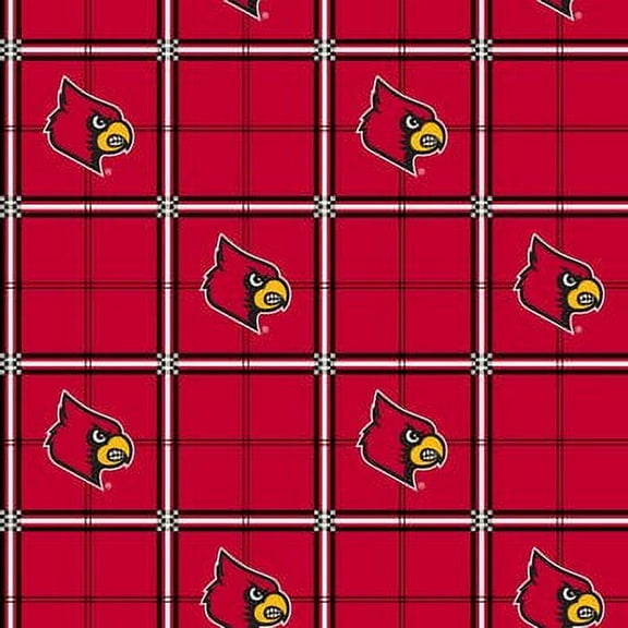 University of Lousiville Flannel Fabric-Sold by the yard