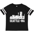 thumbnail image 3 of Inktastic Seattle Skyline Grunge Boys or Girls Toddler T-Shirt, 3 of 5