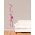 thumbnail image 3 of Butterflies and Flowers Growth Chart Vinyl Decals Girls Room Art Decor Stickers, 7.5x37-Inch Hot Pink, 3 of 5