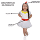 thumbnail image 3 of Disfraz de Primavera Gallina Unitardo con Falda Tutu Infantil Niña Talla 8 a 10 años, 3 of 5