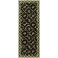 thumbnail image 5 of SAFAVIEH Chelsea Candelario Floral Wool Area Rug, Black/Ivory, 8' x 8' Round, 5 of 8