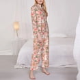thumbnail image 3 of Sikiie Swan And Flowers3 Women's Long-Sleeve Shirt and Full-Length Bottom Pajama Set (s-xxl)-X-Large, 3 of 7