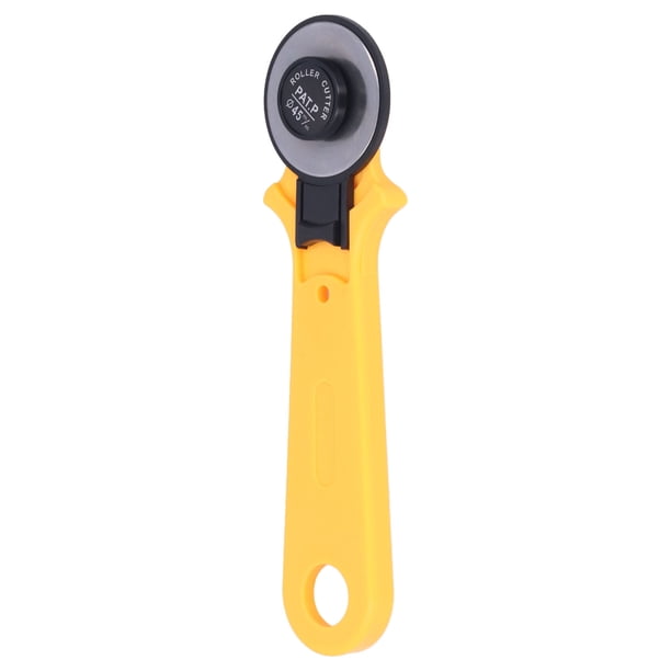 Rueda De Corte De Tela, Diseño De Seguridad Cortador De Cuero Con Bucle Ergonómico Giratorio Para Cuero Para Tela