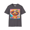 thumbnail image 2 of Golden Retriever Girl Unisex Softstyle T-Shirt, 2 of 11