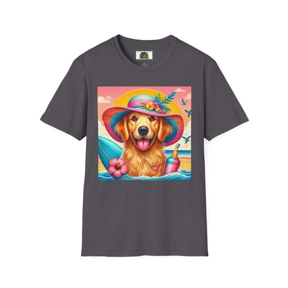 Golden Retriever Girl Unisex Softstyle T-Shirt