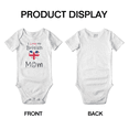 thumbnail image 3 of I Love My British Mom Cute Baby Clothes (White, 6-12 Months), 3 of 5