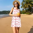 thumbnail image 3 of Fotbe Kawaii Pigs Vestido de Verano sin Mangas para Mujer – Vestido Midi Línea A, Estilo Camiseta Floral, Vestido Playero Casual y Fluido, 3 of 7
