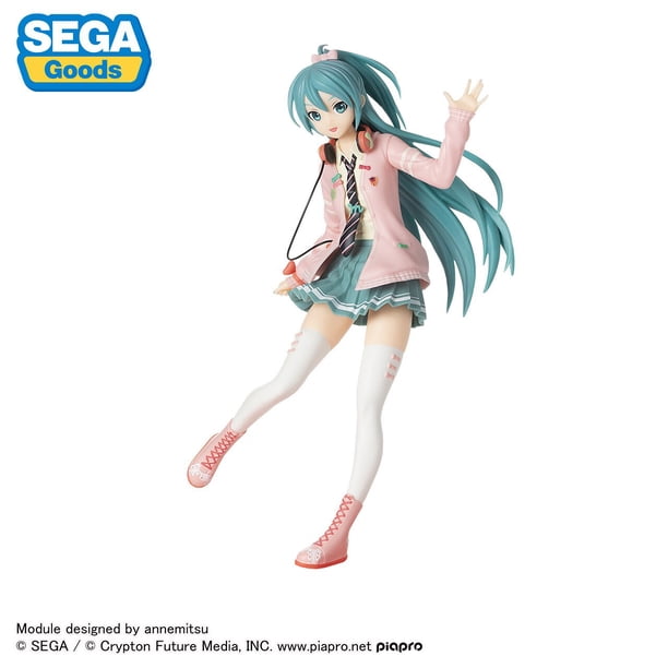 Figura de acción de Sega Hatsune Miku, 2022 Original, versión de arco Figura de Pvc de 24cm, modelo de muñeca, juguetes de regalo QYM unisex