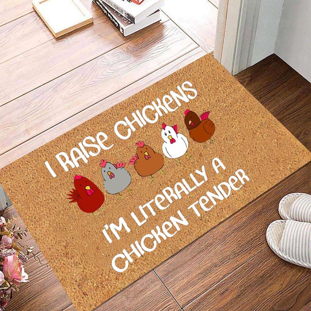 Texiao Clearance Funny Chick Letter Doormat Printed Door Mat Slip Dirty Door Carpet for Entrance Front Door Outdoor Entrance Porch Mat With Slip Polyester Fun Floor Mat