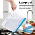 thumbnail image 7 of 8 Pieces Reusable Food Storage Bags,PEVA Leakproof Flat Freezer Bags for Kitchen,Reusable Snack Bags for Meat Fruit Vegetables Sandwiches, 7 of 7