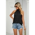 thumbnail image 2 of XCHQRTI Women High Neck Tank Tops Summer Casual Tank Dressy Work Blouse, 2 of 8