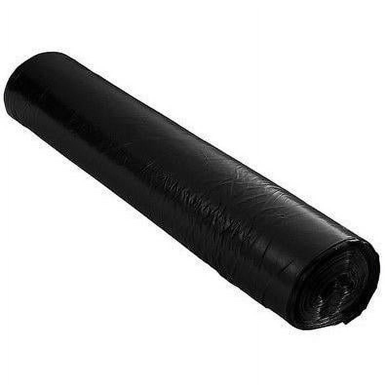 PlasticMill 100 Gallon Contractor Grade 3 Mil Trash Can Liners for Outdoor, Municipal, or Township Garbage Cans - 25 Bags/case