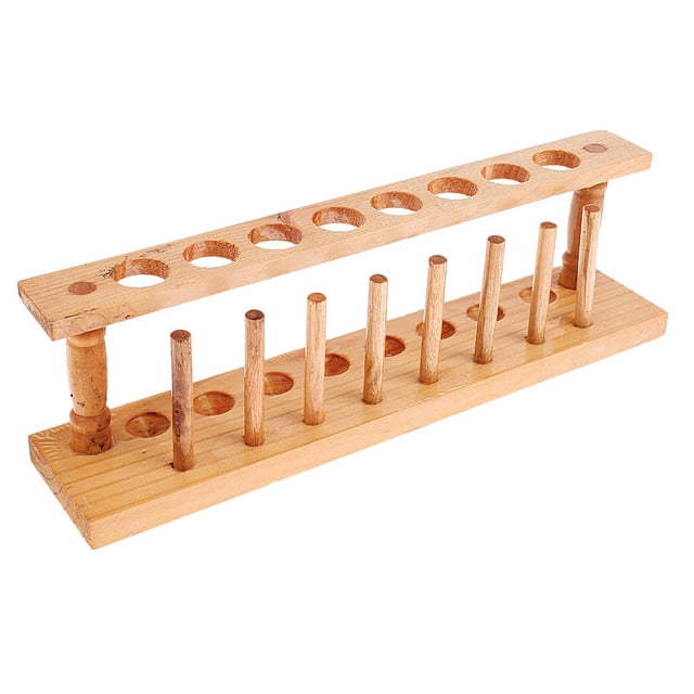 Wooden Test Tube Holder For Testing 8 Holes / 10 Holes / 12 Holes