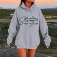 thumbnail image 4 of You Are Stronger Than The Storm Hoodies for Women Mental Health Matters Inspirational Positive Hooded Sweatshirt, 4 of 6