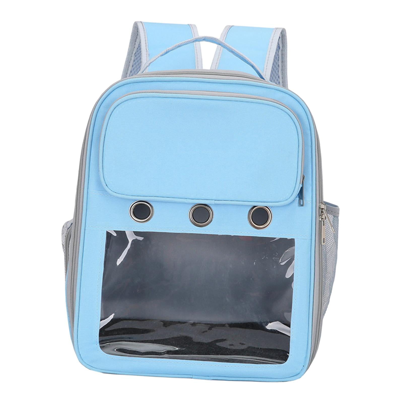 Cat Backpack Carrier Pet Hiking Backpack for Small Medium Dogs Cats Oxford Cloth Clear Window Carrying Bag for Camping