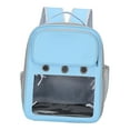 thumbnail image 4 of Mochila para perros, mochila para senderismo para mascotas, mochila ventilada para perros, bolsa de transporte para pesca, senderismo, Camping al aire Azul, 4 of 8