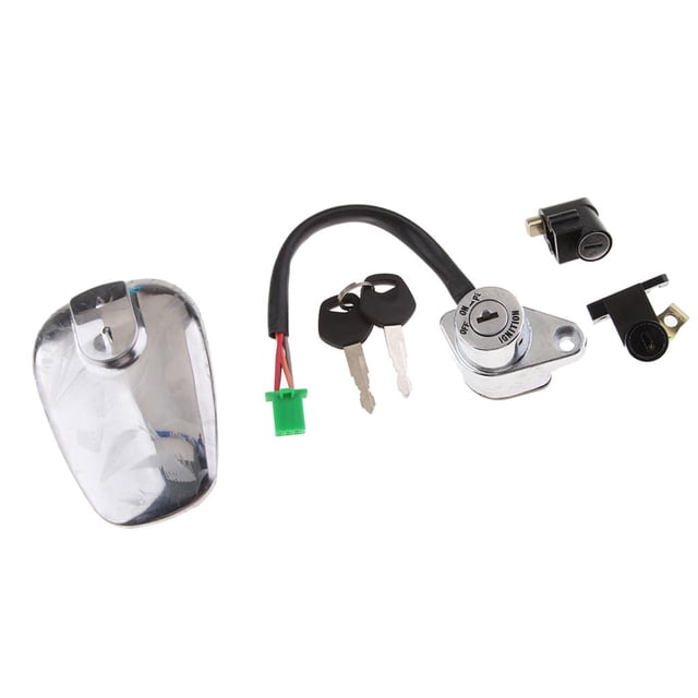 Llaves de Bloqueo de Cubierta de Asiento de Interruptor de Encendido de Motocicleta Yotijar HJ125-8 Interruptor de llave de encendido