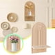 thumbnail image 3 of Tallado a mano decoración del hogar colgante de pared estilo sala de estar dormitorio florero de madera de mesa propósito pared / encimera decoración Set, 3 of 7